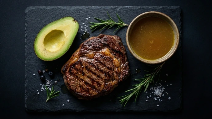 Bioquímica Ancestral Nutrición densa basada en grasas y proteínas animales. Eliminación radical de aceites de semillas y procesados. Apagamos la inflamación celular desde el plato.